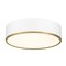 Z-Lite Arlo 4 Light Flush Mount, Matte White & Rubbed Brass 2303F4-MW-RB - alternate 7